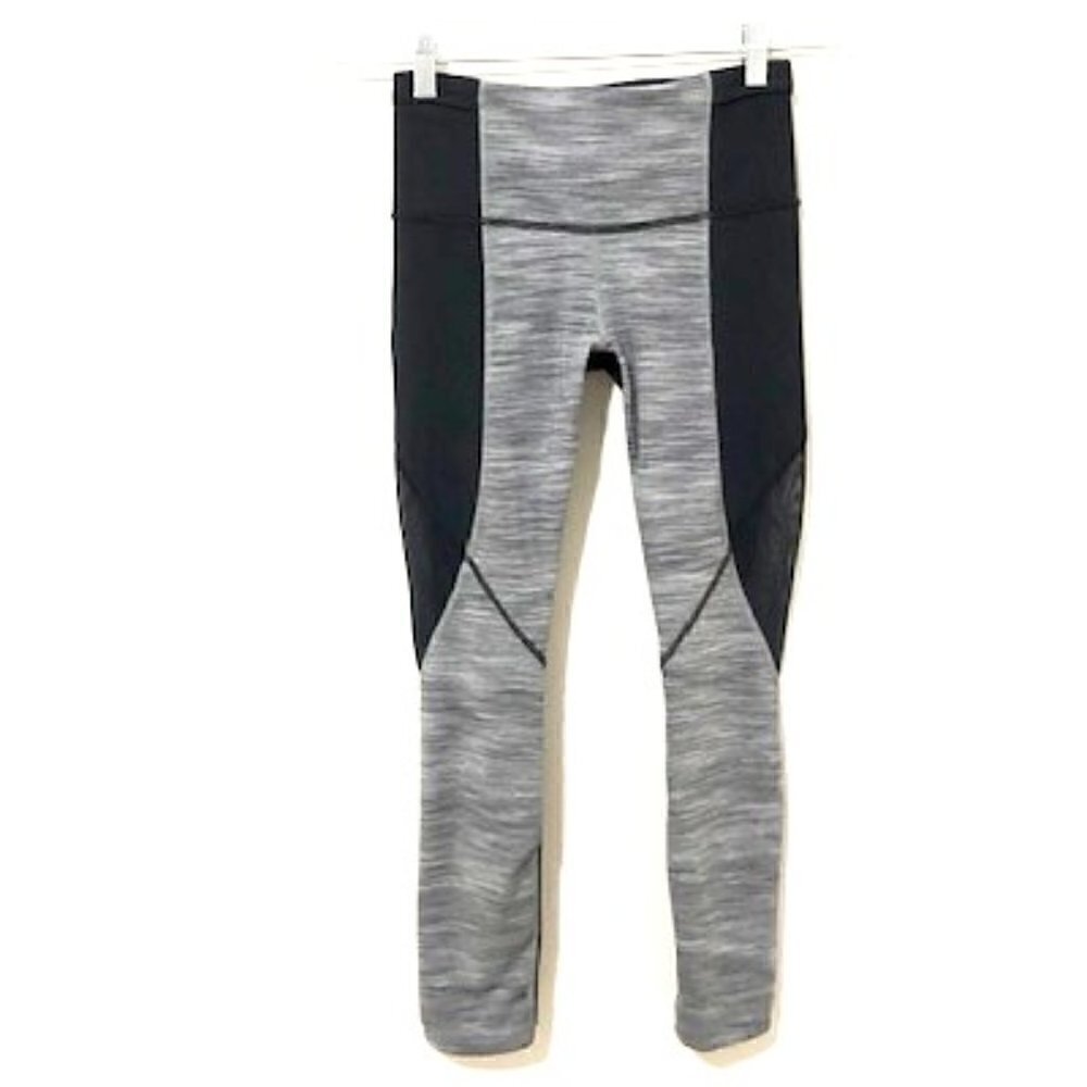 Lululemon Run with the Sun Tights Grey & Black